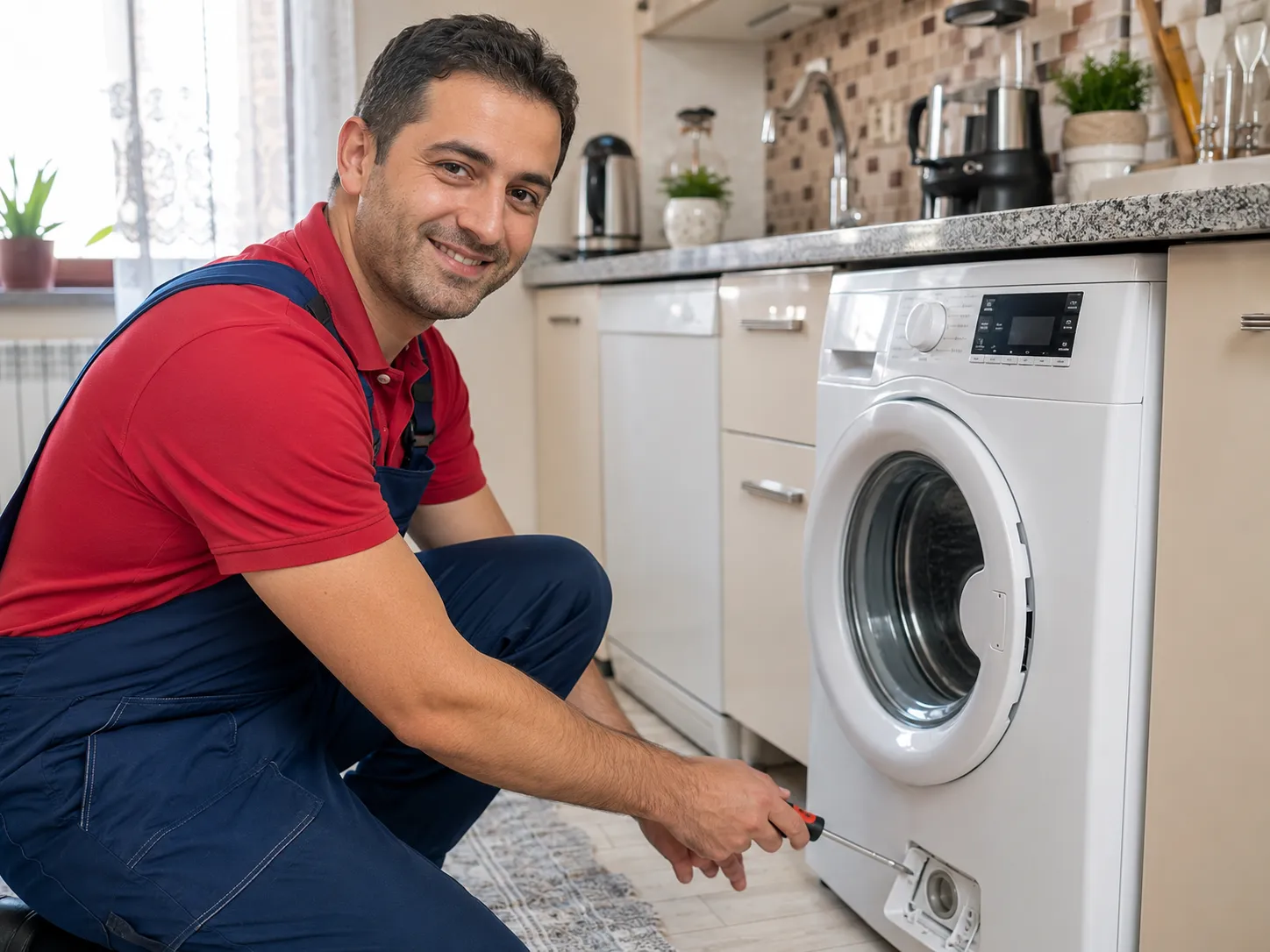 Çalışkan Beyaz Eşya teknisyeni çamaşır makinesi bakımında